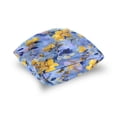 thumbnail image 5 of Yellow and Blue Flower Petals Elegant Throw Pillow Covers Pillowcases 16 x 16 Inch Home Decor 2 Packs for Bedroom Sofa, 5 of 6