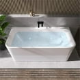 thumbnail image 3 of Lilac 67" x 32" Flatbottom Freestanding Acrylic Soaking Bathtub in Glossy White, 3 of 20