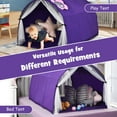 thumbnail image 4 of Costway Portable Children's Bed Play Tents, Peach Skin Fabric Purple, 4 of 12