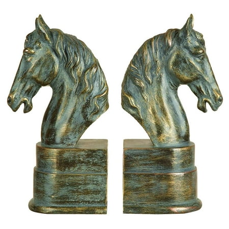 Deco 79 75390 Polystone Bookend Pair Exhibits Passion for Books