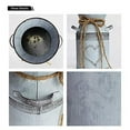 thumbnail image 4 of MISIXILE Rustic Metal Flower Vase, Shabby Chic Vintage Farmhouse Jug Vase, Galvanized Milk Can Holder for Home Decor, 4 of 7