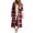Pink, variant on Jewelreauty Womens Plaid Long Overcoats, Hooded Long Sleeve Wool Blend Peacoat Calf Length Winter Fall Jackets (XL, Red)