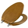 Mainstays Medium Oak Toilet Seat - Elongated