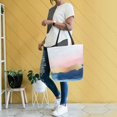 thumbnail image 4 of FORMRS Womens Canvas Tote Bag with Zipper Inner Pocket Shoulder Handbag, Abstract Painting, 4 of 7