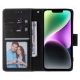 thumbnail image 4 of Compatible with iPhone 14 Premium Vintage PU Leather Magnetic Closure Case with Strap Flip Cover, 4 of 5
