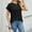 Black, variant on Womens Plain Tshirts, Crew Neck Short Sleeve Solid Color Loose Casual Tees Summer Breathable Lightweight Basic Daily Tops