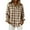 E-Khaki, variant on LIZUOJUNF Plaid Shirts for Women Button Down Shirts Long Sleeve Business Casual Tops Fall Winter Jackets Tops Trendy