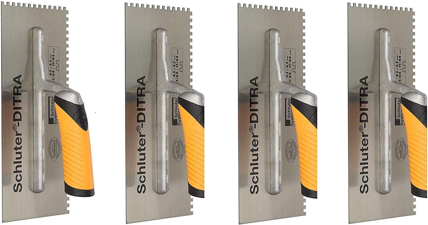 SCHLUTER DITRA TROWEL 11/64 X 11/64 SQUARE NOTCH (Fоur Расk