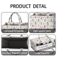 thumbnail image 4 of Large Capacity Tote Bag,Colorful Fairy Flower Pattern Handbag Fashion Luxury Tote Bag,15.7"x13"x 5.1" Inches,Laptop Compatible, 4 of 6