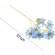 thumbnail image 3 of Ramo de flores artificiales hecho a mano, 6 cabezas de crisantemos para interiores, exteriores, hogar, jardín, oficina, mesa, porche, fiesta, boda (azul) JAMW Sencillez, 3 of 5