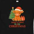 thumbnail image 4 of Inktastic Baby's First Christmas Cute Highland Cow Boys or Girls Baby T-Shirt, 4 of 5