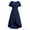 Blue, variant on Dxzfnsa Women Casual Summer Floral Maxi Sundress V Neck Bow Tie Flowy Boho Beach Long Dress 2026 S-2XL