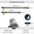 thumbnail image 2 of Collar para gato (S, azul oscuro), collar para gato con cascabel, collar para gato con etiqueta de aire, soporte impermeable para etiqueta de aire, hebilla de seguridad, collar para gato antiestrangul, 2 of 5