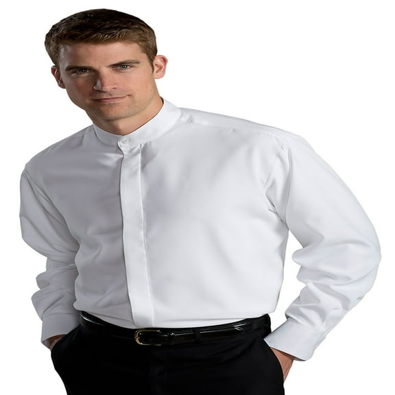 Edwards Garment Men's Big And Tall Banded Collar Shirt, Style 1392