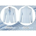 thumbnail image 5 of Lycody Boys Seersucker Slim Fit Jacket Lightweight Breathable Blazer Casual Stylish Summer Sport Coat for Wedding Travel Sandbeach Graduation, 5 of 6