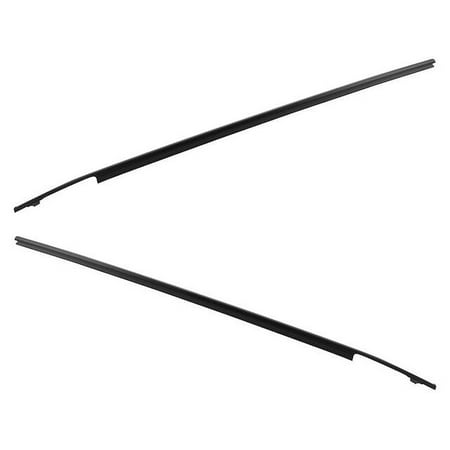 Front Outer Door Window Belt Weatherstrip - Set of 2 - Compatible with 2007 - 2019 Toyota Tundra 2008 2009 2010 2011 2012 2013 2014 2015 2016 2017 2018