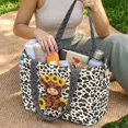 thumbnail image 2 of FOR U DESIGNS Sunflower Highland Cattle Print Tote Bag for Women, Quilted Two Tone Top Handbag with Pockets Double Sided Usable Shoulder Bag, Large Capacity Tote Handbag for Travel, 2 of 6