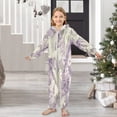 thumbnail image 6 of Soft Big Kids Onesie Pajamas Cozy Loose-Fit Jumpsuits for kids with Pockets for Christmas Lounge & Play White Unicorns and Pegasi, 6 of 8