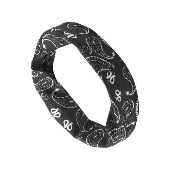 Unique Bargains 1 Pc Perspiration-Wicking Headband for Yoga Black