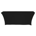 thumbnail image 4 of Your Chair Covers - Stretch Spandex 8 Ft Open Back Rectangular Table Cover Black for Wedding, Party, Birthday, Patio, etc., 4 of 4