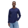 thumbnail image 1 of Camiseta de manga larga para hombre Gap, suave y cómoda, color azul marino, talla S, 1 of 1