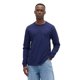 thumbnail image 1 of Camiseta de manga larga para hombre Gap, suave y cómoda, color azul marino, talla S, 1 of 1