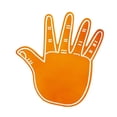 thumbnail image 2 of Dedo de espuma gigante Guantes de mano de espuma EVA gigantes Accesorio versátil Dedo de animadora naranja, 2 of 9