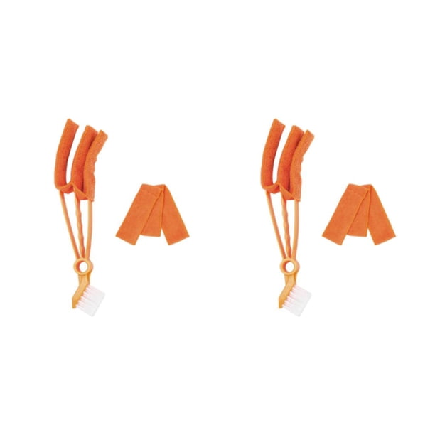 Yuarrent Cepillo plumero fácil de limpiar para persianas y ventanas, cepillo de limpieza con una sola mano Type3 NO3