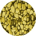 thumbnail image 1 of Ahgly Company Machine Washable Indoor Round Transitional Bright Gold Yellow Area Rugs, 6' Round, 1 of 7