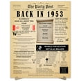 thumbnail image 1 of 71st Birthday Party Decor Poster 71 Years Ago Back In 1953, 1 of 5