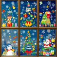 thumbnail image 4 of Pegatinas decorativas de copos de nieve de Navidad, alce, muñeco de nieve, árbol de Navidad, pegatina estática de Papá Noel, pegatinas de ventana, decoración de puerta de vidrio, 4 of 4