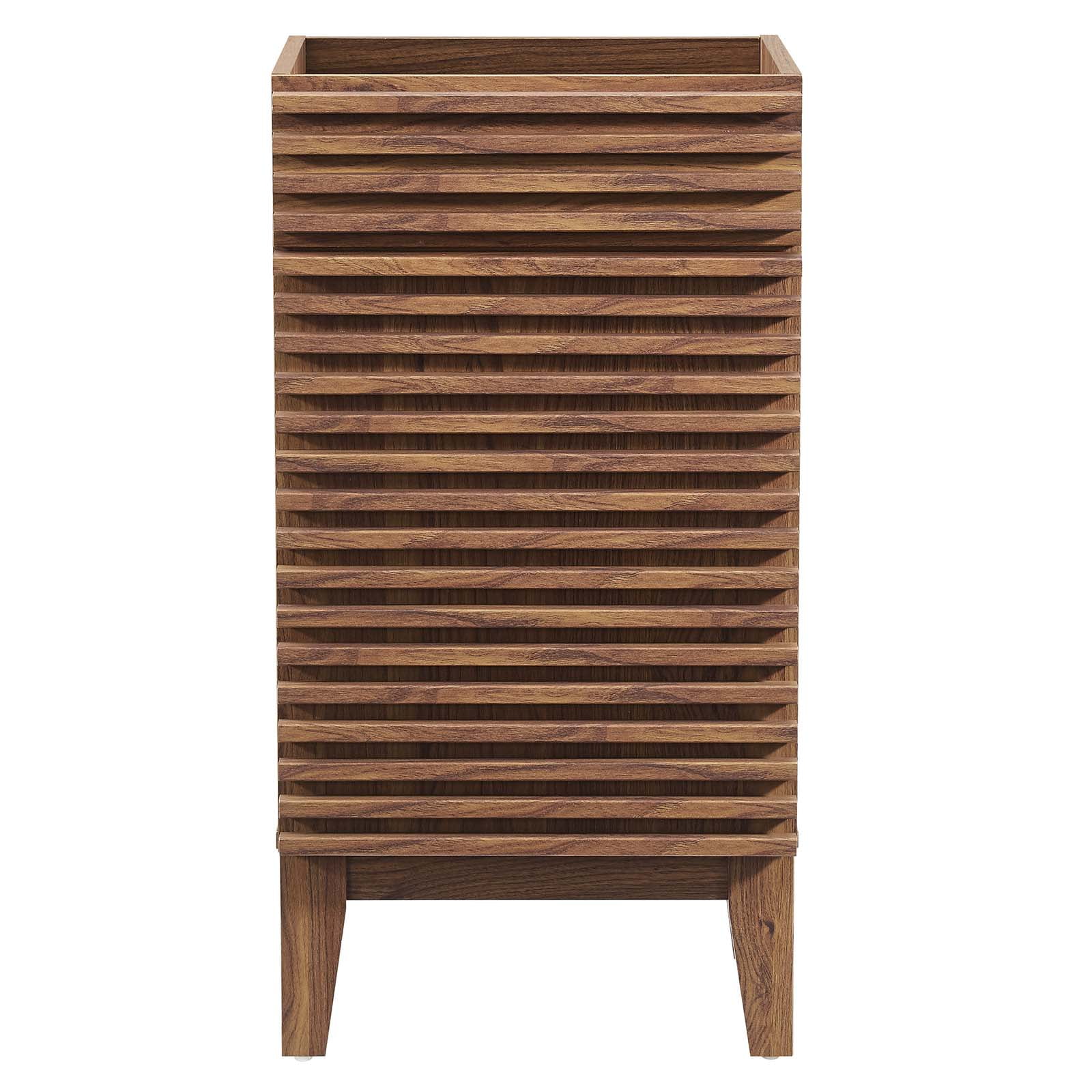 Modway Render 18" Bathroom Vanity Cabinet (Sink Basin Not Included) in Walnut