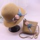 thumbnail image 5 of Pot Hat Sombrero de Paja - Cherry Blossom Khaki Sombrero Infantil (2-7 Años) + Bolsa Ormromra MZQ-0683-1, 5 of 8