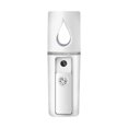 thumbnail image 1 of L2 Mini Nano Facial Mister con espejo superior Handy Cool Mist Sprayer (Blanco), 1 of 6