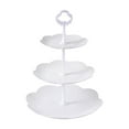 thumbnail image 3 of Bandeja para servir de 3 niveles, soporte para cupcakes, bandeja multiusos para servir aperitivos y frutas, bandeja para , estante para fiesta estilo A, 3 of 9
