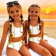 thumbnail image 5 of CCRFTGI Swimsuits for Child Girls Size 10-12 Two Piece Sets Swim Vacation Girls Bikini Beach Vacation Bathing Suits Summer Cute Floral Print Girls Clothes Swim Suit Kids Swimwear White 7-8 Years, 5 of 9
