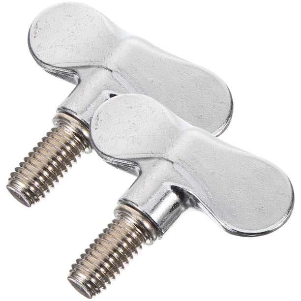 Phenofice 2Ud Tuerca Para Soporte Platillo De Batería Compatible Con Varios Modelos En Color Plata