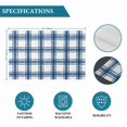 thumbnail image 6 of Blue Plaid Placemats Set of 2, Gingham Check Minimalist Modern Grid Farmhouse Washable Wipeable Table Mats for Dining Tables, Indoor Outdoor Kitchen Place Mats for Holiday Party Table Decor, 6 of 9