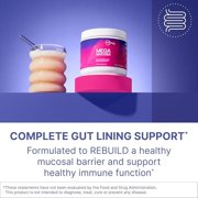 Microbiome Labs MegaMucosa Gut Health Powder - Digestive Supplement with Complete Mucosal Support for Healthy Gut & Immune Function - Dairy-Free Immunoglobulins & Amino Acids - Berry Acai 5.5 oz