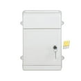 thumbnail image 1 of Guardoinrt Wall Mount Mailbox Back Hollow Locking Mailbox for Outdoor Outside White, 1 of 6