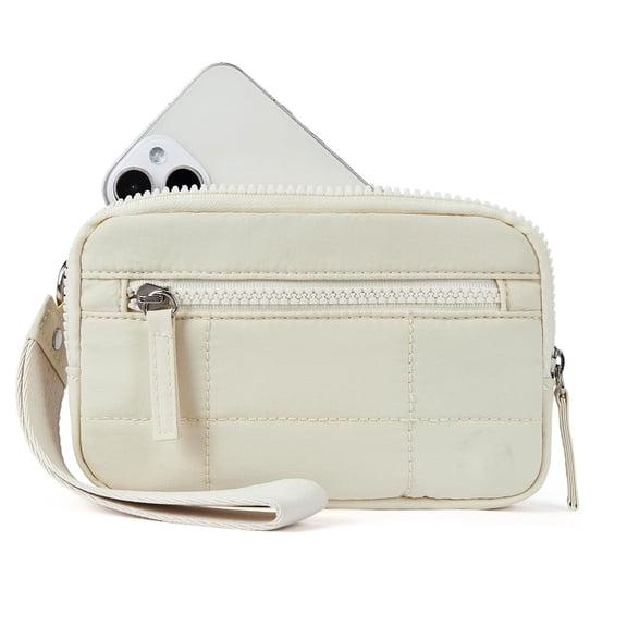 Wristlet Wallet, Essential Wristlets, Puffer Wristlet Wallets for Women, Waterproof, Hands-Free (f)