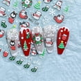 thumbnail image 2 of Christmas Relief Nail Stickers Paper Tape Adhesive Waterproof, 2 of 5