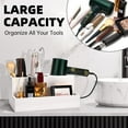 thumbnail image 6 of Sfugno Hair Tool Organizer, Wooden Hair Dryer Holder Storage, Hair Accessories Product Styling Tools Blow Dryer Holder for Bathroom Countertop,White, 6 of 6