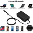 thumbnail image 2 of Pour Chargeur Surface Book, 15V 4A 65W Alimentation Chargeur Surface Pro, Compatible avec Microsoft Surface Book Surface Portable Surface Pro 7 6 5, 2 of 5