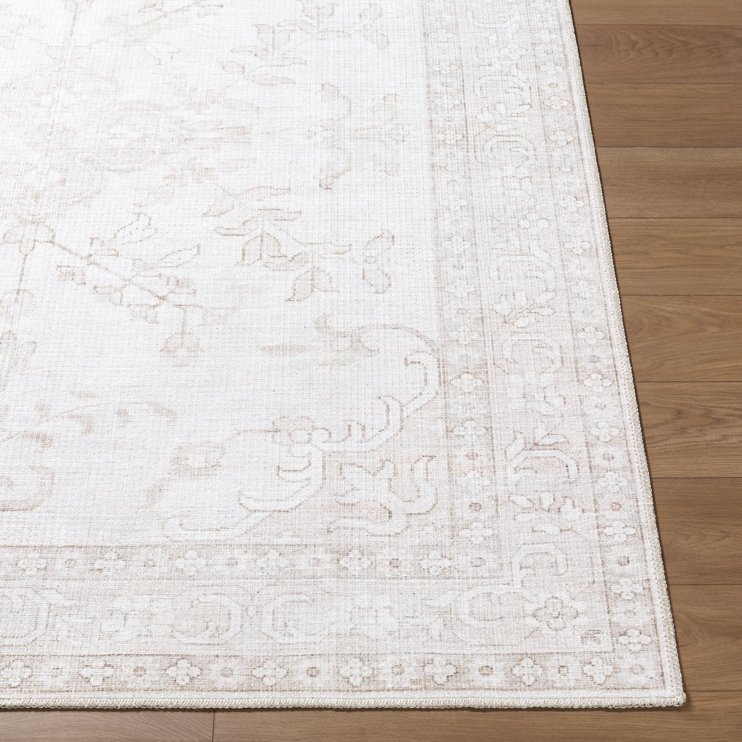 My Texas House Pearl 5'3" x 7' Washable Area Rug