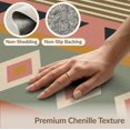 thumbnail image 6 of ODIKA 9'x12' Washable Area Rug Non-Shedding, Easy Care Orange Sunset Geometric Design Intricate and Diamond with Bold Stripes for Master Suite, California King, Under Bed, 6 of 7