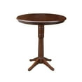 thumbnail image 1 of International Concepts K581-36RT-27B-6B-2 40,9 x 36 Po Table de Bar sur Socle Ronde - Espresso, 1 of 1