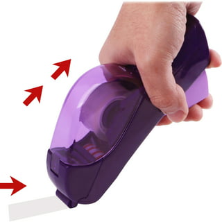 Desktop Tape Dispenser with Non-Skid Base Fashionable,for Packaging in  Office,Restaurant, Flower Shop,Cake Shop(Purple) 