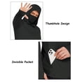 thumbnail image 4 of Pinspark Men's Long Sleeve Fishing Shirts UPF 50+ Sun Protection Hoodie with Mask Quick Dry Hiking Neck Gaiter Hoodie UV Rashguards, 4 of 6