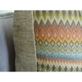 thumbnail image 3 of Plutus Zig Along Handmade Throw Pillow, (Double sided 18" x 18"), 3 of 4